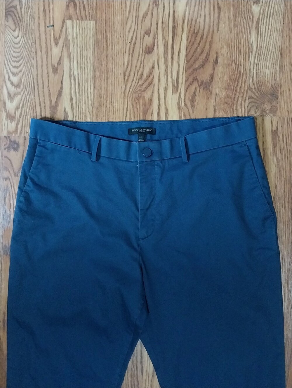 Banana Republic Slim Fit Khaki Pants Men Size 36x34 Blue Chino Pants
